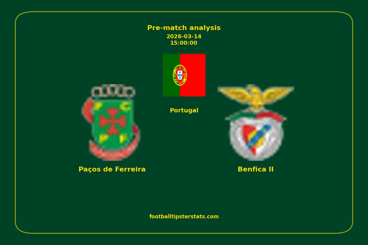 Pre-match analysis: Paços de Ferreira vs Benfica II on 2026-03-14